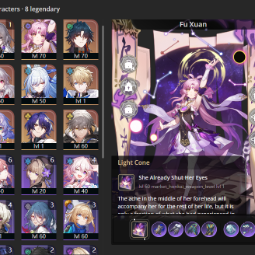 [ASIA] TL 55⭐ 27 Characters (8 Legendaries) ✨Bronya + Fu Xuan + Blade + Clara + Jingliu + Bailu + Gepard + ☑️ Full Access ☑️ 0
